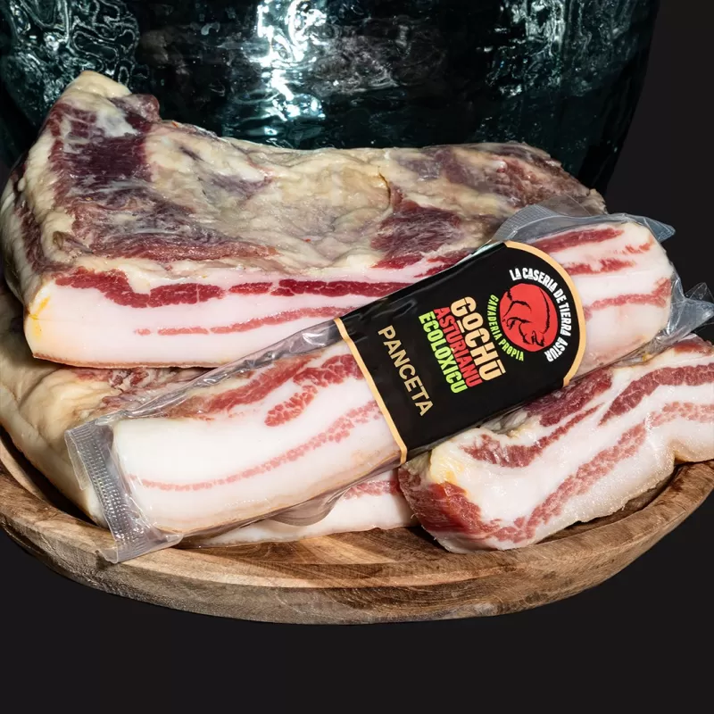 PANCETA DE GOCHU ASTURIANU ECOLÓXICU (350 G) Compango