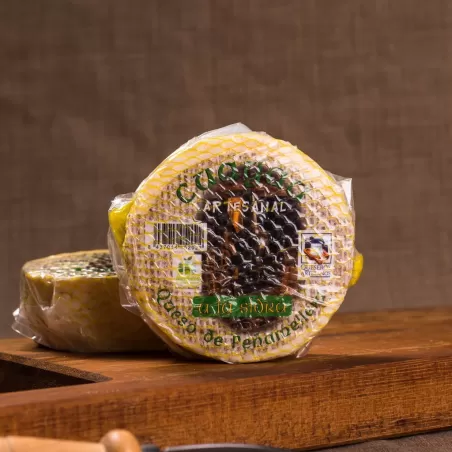 Spanish cheese in asturias cider