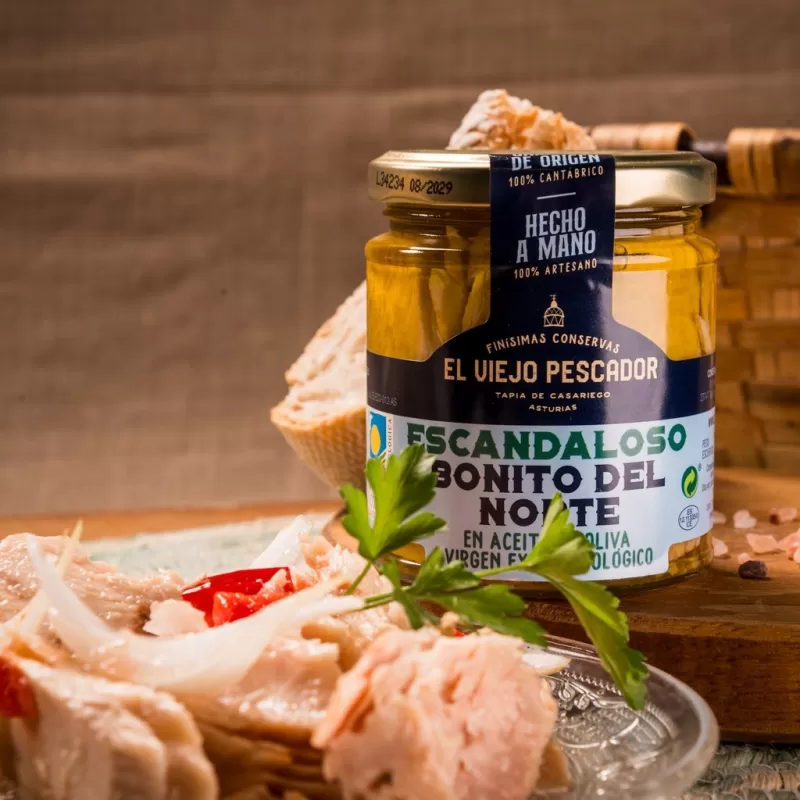 Bonito del norte ecológico El Viejo Pescador, 230 g.