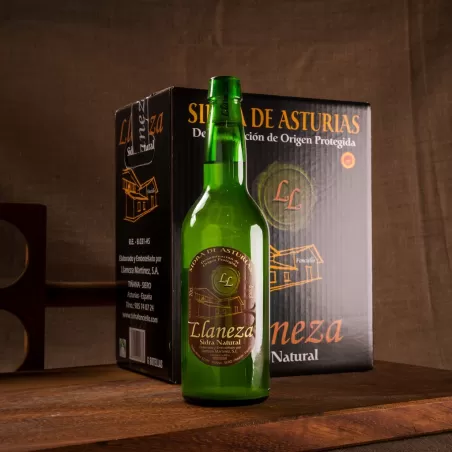 Sidra D.O.P. Llaneza. Pack 6 botellas de sidra natural asturiana.