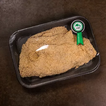 Cachopo de cecina y queso de cabra