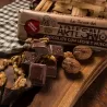 Milk chocolate with walnuts tipical in Asturias