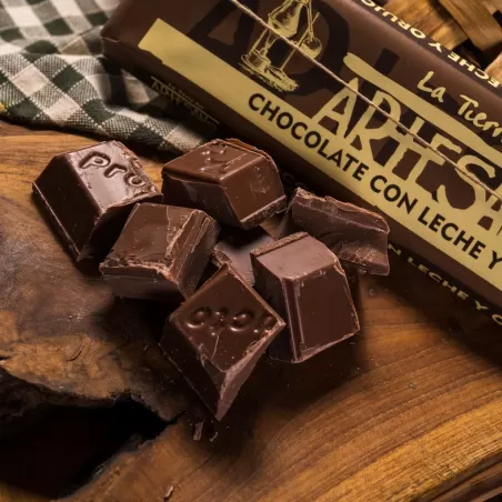 Chocolate con Leche y Orujo Tierra del Artesano