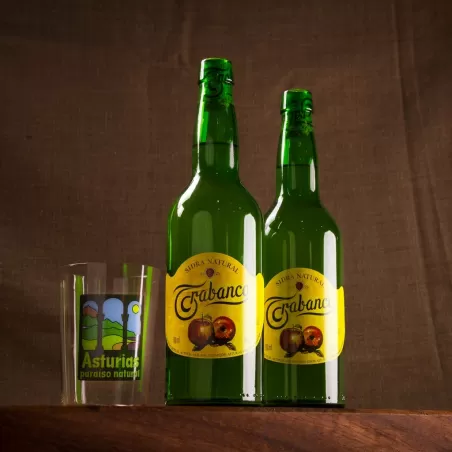 Estuche Sidra Trabanco (2 Botellas + Vaso)