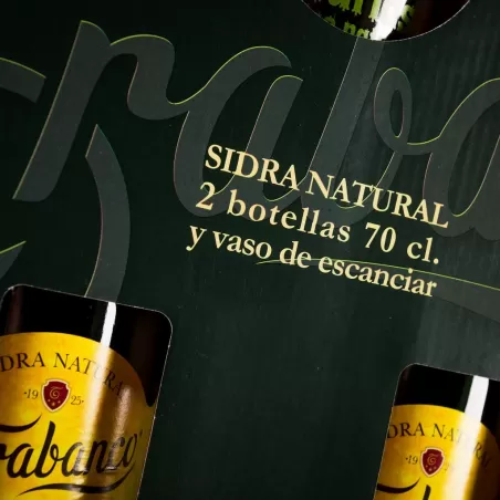 Estuche Sidra Trabanco (2 Botellas + Vaso)