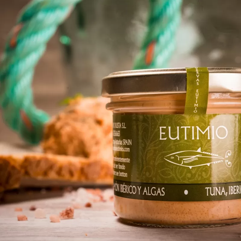 PEUTIMIO CANNED ALBACORE TUNA, IBERIAN HAM AND SEAWEED PÂTÉ (100 G))