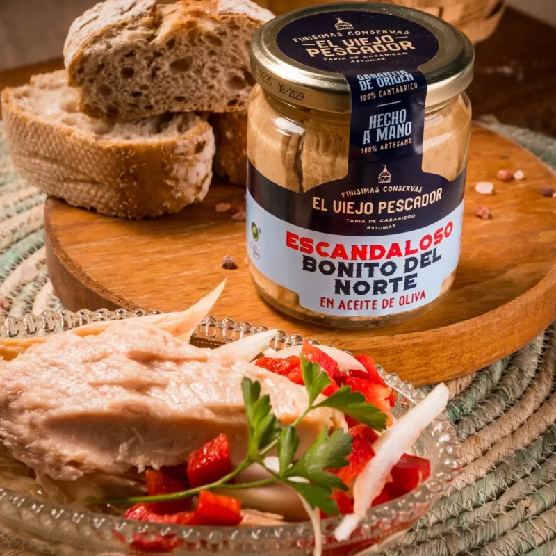 Conserva gourmet de Bonito del Norte en Aceite de Oliva - Tarro 230g