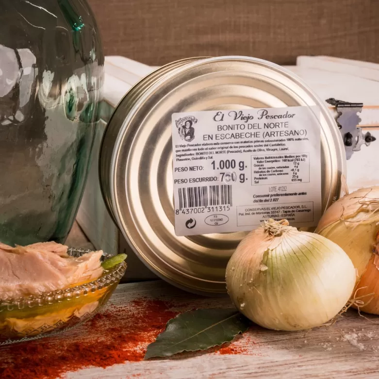 Lomos de bonito de Norte en escabeche