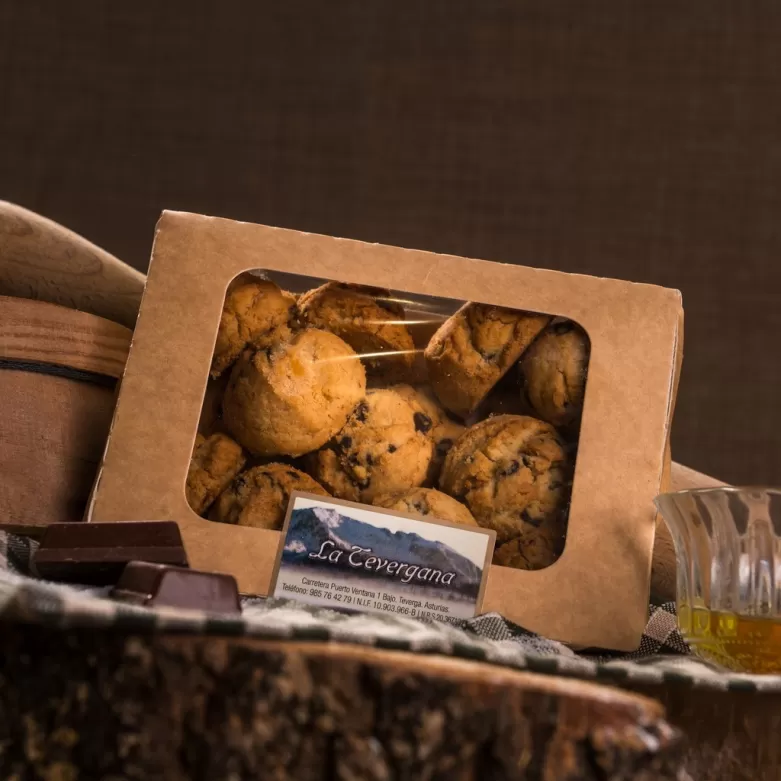 Cookies de mantequilla y chocolate La Tevergana