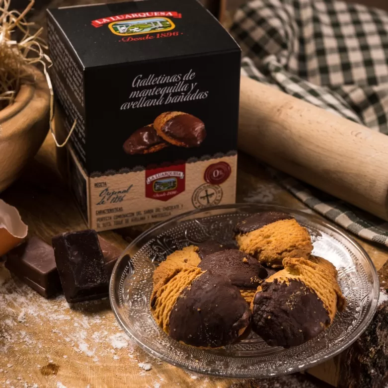 GALLETINAS DE MANTEQUILLA AL CHOCOLATE DE LA LUARQUESA