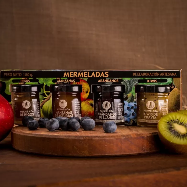 PACK DE MINI MERMELADAS ASTURIANAS TIERRA ASTUR